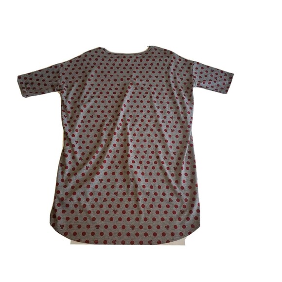 Women's Tunic Small Minnie Mouse Polka Dot Print Oversized Lightweight Pullover - Picture 2 of 8